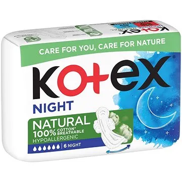 KOTEX Natural Night 6 ks (5029053575360)