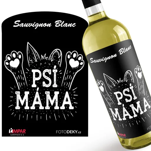 Víno Psí máma – tlapky (Druh Vína: Bílé víno)