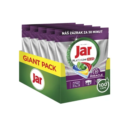 Jar Platinum Plus 30 Minute Miracle kapsle do myčky 100 ks