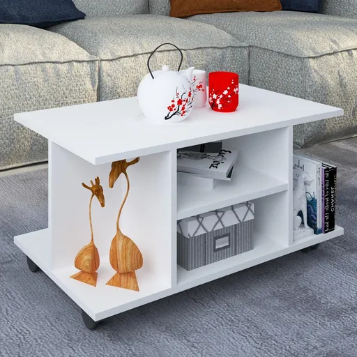 VCM Konferenční stolek Findula, bílý