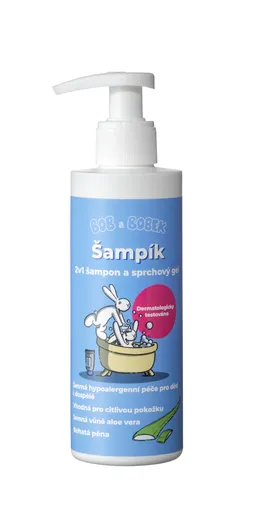 Bob a Bobek Šampík, šampon a sprchový gel 2v1, 200 ml