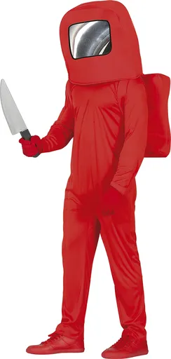 Guirca Dětský kostým - Among Us červený Velikost - děti: M: 115-123 cm