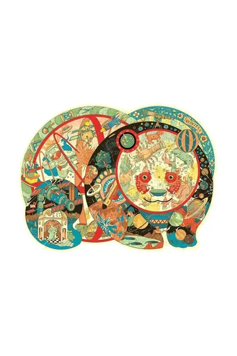 Umělecké puzzle Mideer Pandí planetárium 330 dílků