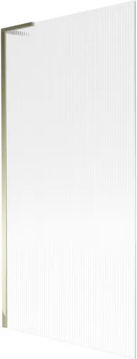 MEXEN/S Next L vanová zástěna FIX 90 x 150, proužky, zlatá 895-090-000-03-09-50