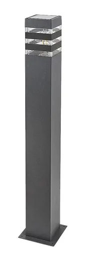 Rabalux Antracitový zahradní sloupek Ankara pro žárovku E27 74cm 7380