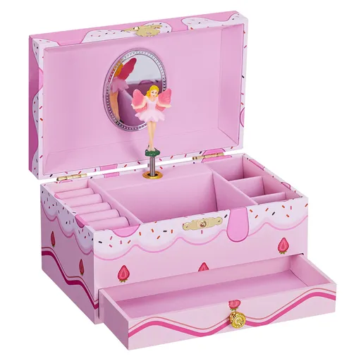Troli Růžová dětská hrací šperkovnice Balerína