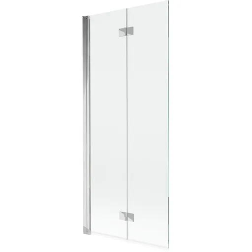 MEXEN Mist vanová zástěna 2-křídlová levá 80 x 150, transparent, chrom 8A9-080-002-01-00-L