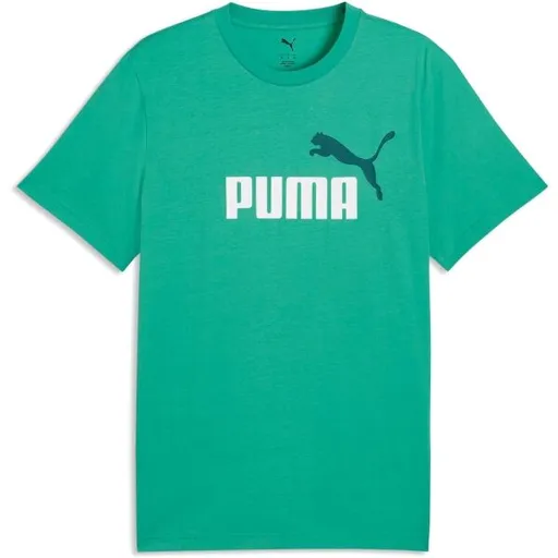 Puma ESSENTIALS 2 COLOR No. 1 LOGO TEE Pánské triko, zelená, velikost