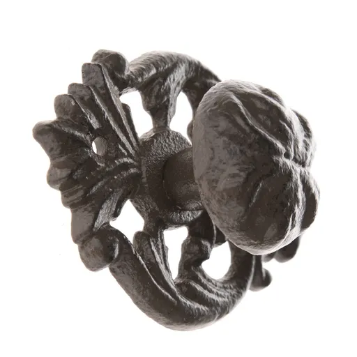 Litinová úchytka Lidar černá, 11 x 7 cm