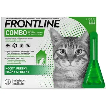 Frontline Combo spot-on pro kočky 3 × 0,5 ml (3661103073727)