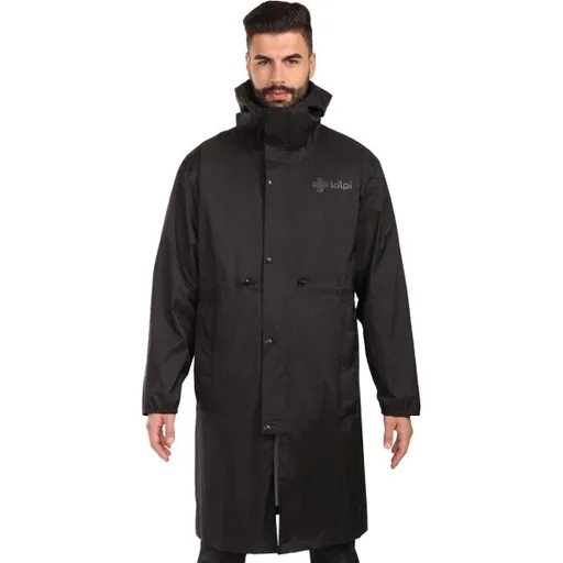 KILPI TEAM RAINCOAT Unisex lyžařská pláštěnka, černá, velikost XXXL