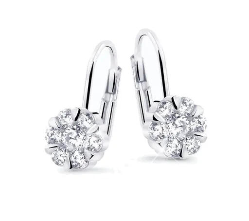 Cutie Jewellery Krásné náušnice z bílého zlata se zirkony Z8039-55-10-X-2