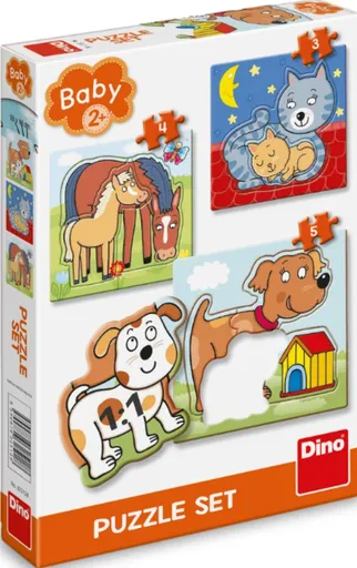 Puzzle Zvířátka 3–5 dílků baby