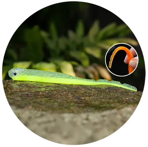 Redbass smáček big snake signal yellow g uv color - 20 cm 24,5 g
