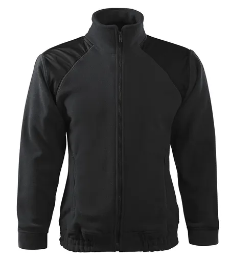 MALFINI Fleecová mikina Jacket Hi-Q - Ebony gray | XL