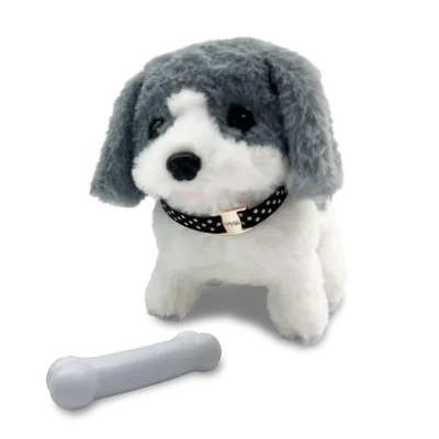 Mazlíci - pejsek Punťa šedobílý