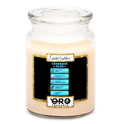 Svíčka Generace Alfa – nastavení (Vůně svíčky: Vanilka)