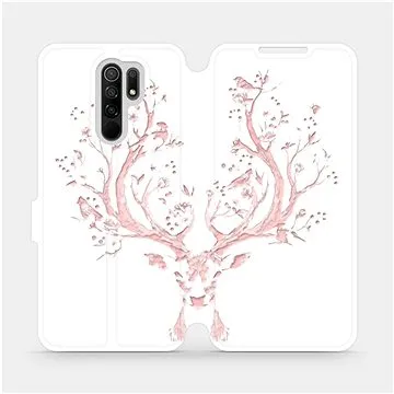 Flipové pouzdro na mobil Xiaomi Redmi 9 - M007S Růžový jelínek (5903516312207)