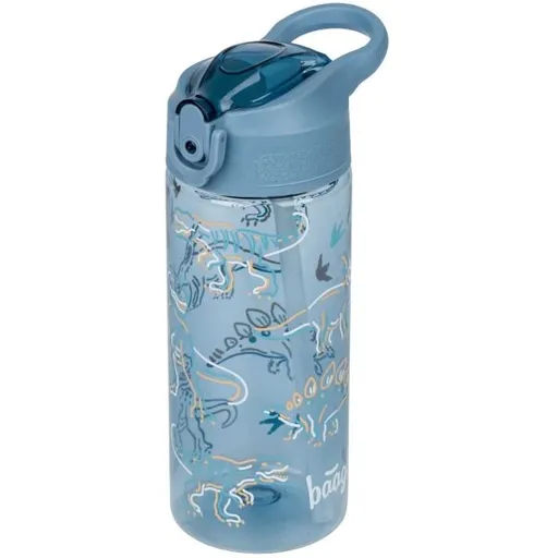 BAAGL DINO 500 ML Tritanová láhev s brčkem, modrá, velikost 500 ML