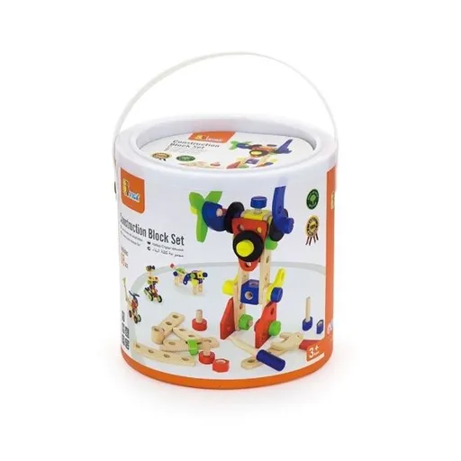 VIGA WOOD BUILDING KIT 68 KS Dřevěné stavebnice, mix, velikost