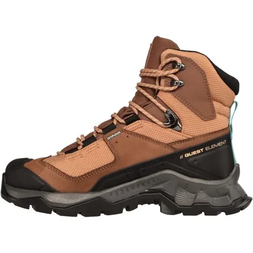 Salomon QUEST ELEMENT GTX W Dámská kožená turistická obuv, hnědá, velikost 39 1/3