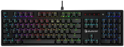 A4tech Bloody B820R mechanická RGB herní klávesnice, USB, CZ, RED SWITCH