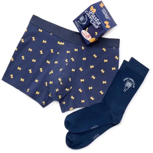 CELIO XMIBOPASTA Boxerky a ponožky v dárkovém balení, tmavě modrá, velikost