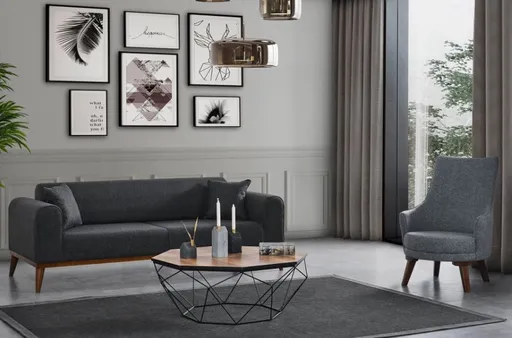 Trojmístná rozkládací pohovka Cofi 3 Seater - Anthracite