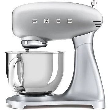SMEG 50's Retro Style 4,8 l stříbrný, s nerezovým podstavcem (SMF02SVEU)