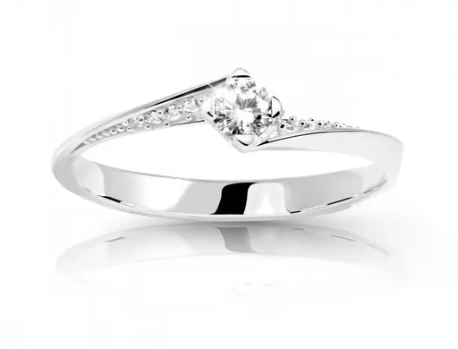 Cutie Diamonds Luxusní prsten z bílého zlata s diamanty DZ6710-2101-10-X-2 63 mm