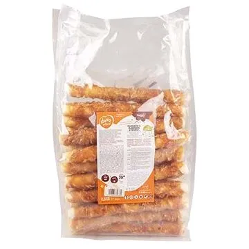 DUVO+ Meat! tyčinka z bůvolí kůže omotaná kuřecím masem L 25cm 2,5kg (5414365358334)