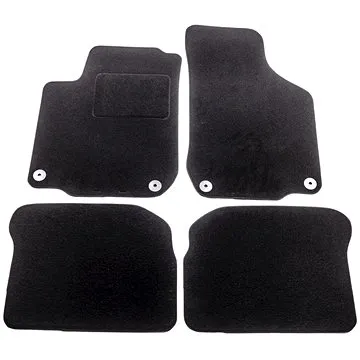 ACI textilní koberce pro ŠKODA OCTAVIA 97-01  černé (pro kulaté příchytky) sada 4 ks (7620X62)