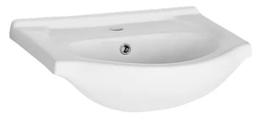 AQUALINE SIMPLEX ECO keramické umyvadlo, nábytkové, 55x44 cm, bílá NDHF055