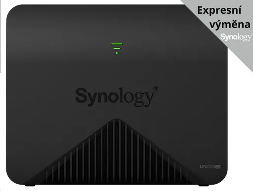 Synology MR2200ac MESH WiFi5 router (AC1300, 2, 4GHz/5GHz, 1x1GbELAN, 1x1GbEWAN, 1xUSB3.2)