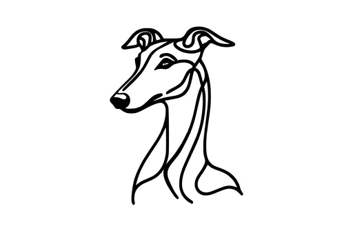 Vsepropejska Chrt 11 dřevěná dekorace na zeď Rozměr (cm): 38 x 28