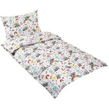 Bellatex Agáta - 90 × 135, 45 × 60 cm - medvídek koala s duhou (7020)