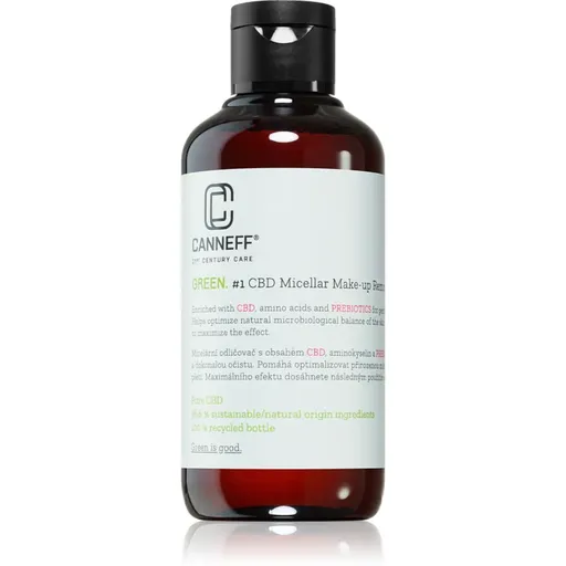 Canneff Green CBD Micellar Make-up Remover čisticí a odličovací micelární voda 200 ml