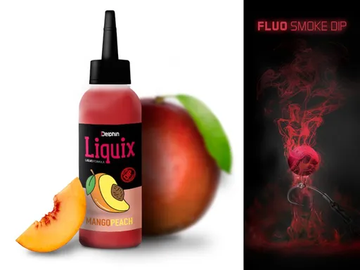 Delphin Fluo dip D Snax LiquiX 100ml - Mango - Broskev,Delphin Fluo dip D Snax LiquiX 100ml - Mango - Broskev