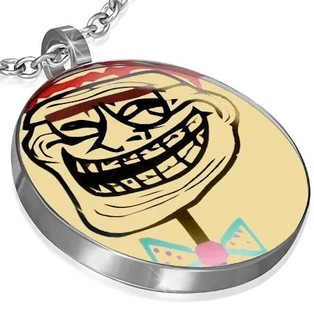 Přívěsek z oceli MEME - TROLL FACE MELVIN