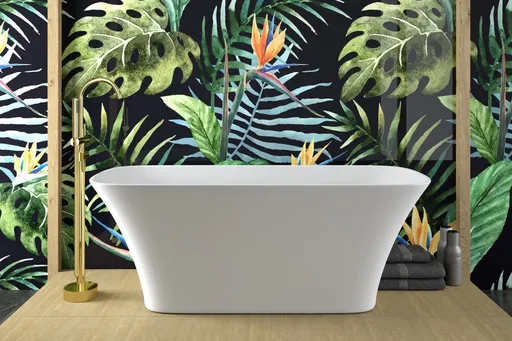 BESCO Volně stojící vana ASSOS S-LINE bílá Rozměr vany 160 × 70  VANASSL16W