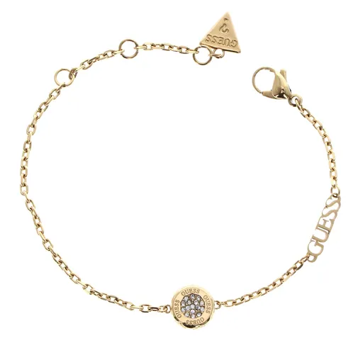 Guess Stylový pozlacený náramek se zirkony Stylish Guess JUBB04594JWYG 21 cm