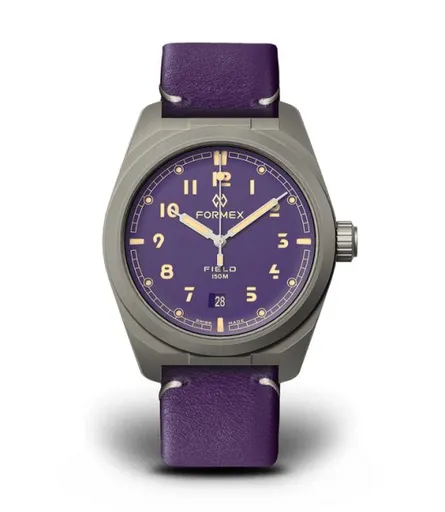 Formex Field Automatic Ultra Violet Bolgheri Violet Leather Strap 0660.1.6593.799
