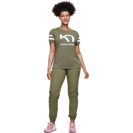 KARI TRAA VILDE Dámské tričko, khaki, velikost