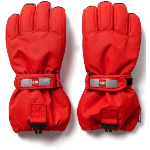 LEGO® kidswear LWATLIN 700 Dětské lyžařské rukavice, červená, velikost 98-104