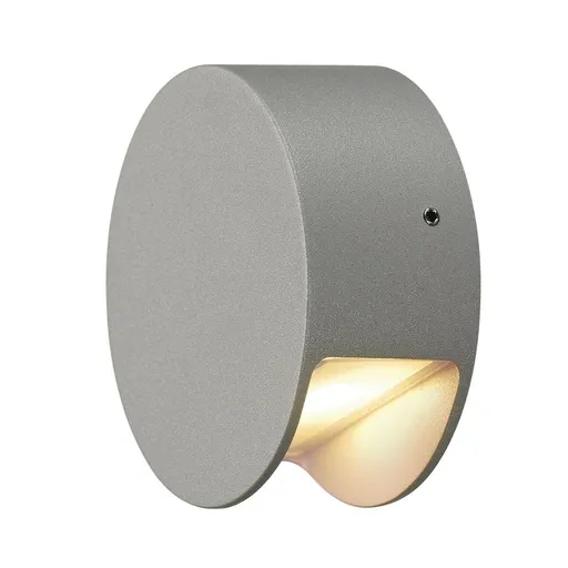 SLV BIG WHITE PEMA, nástěnné svítidlo, LED, 3000K, IP44 , stříbrošedé, 4 W 231012