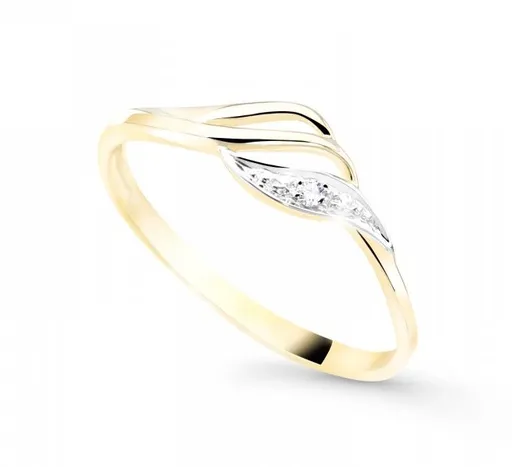 Cutie Diamonds Jemný bicolor prsten ze zlata s diamanty DZ8023-00-X-1 51 mm