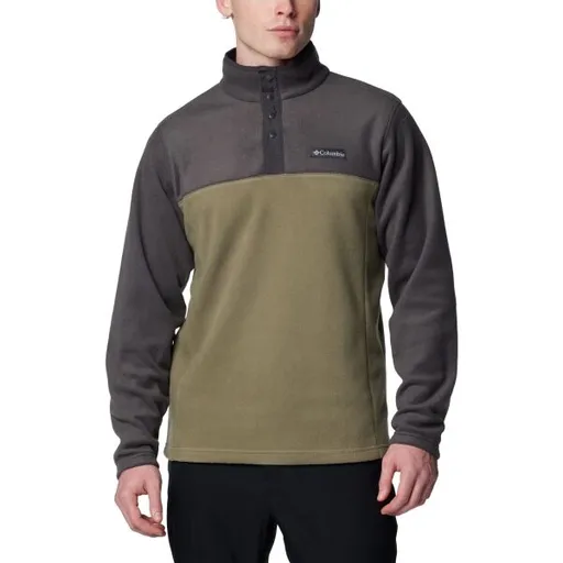 Columbia STEENS MOUNTAIN HALF SNAP II Fleecová mikina, khaki, velikost