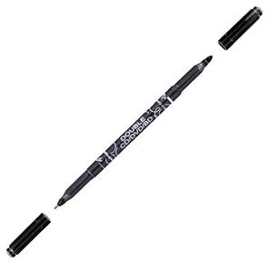 Popisovač Centropen oboustr. 3616 CD/DVD/BD černý válcový hrot 0,6 a 2,5mm