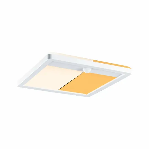 PAULMANN LED venkovní panel Lamina Backlight pohybové čidlo neláká hmyz IP44 hranaté 250x47mm CCT 14W 230V bílá umělá hmota