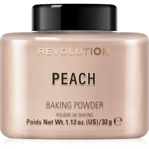 Makeup Revolution Baking Powder sypký pudr odstín Peach 32 g